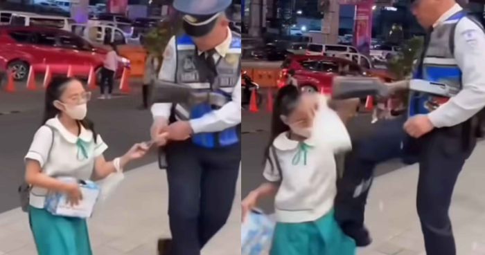 Security guard sa mall, inapi ang isang sampaguita vendor?!